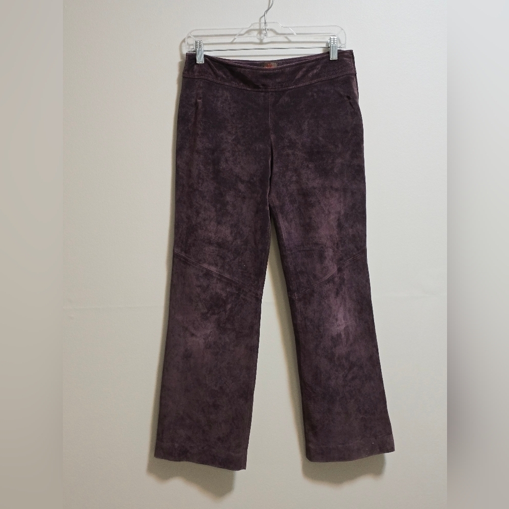 Vintage Danier genuine leather suede straight leg trouser size 6